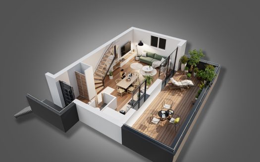 Appartement T3/4 Duplex à l’Étage à Munchhausen